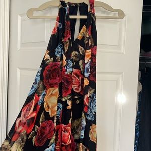 Show me your Mumu halter neck floral dress